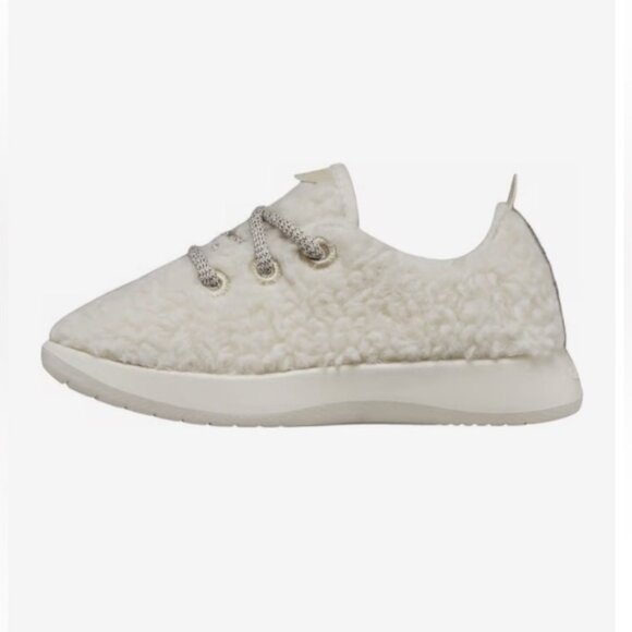 ALLBIRDS Smallbirds Wool Runners FluffsShoes Little Kids 10.5 Natural White - Picture 1 of 12